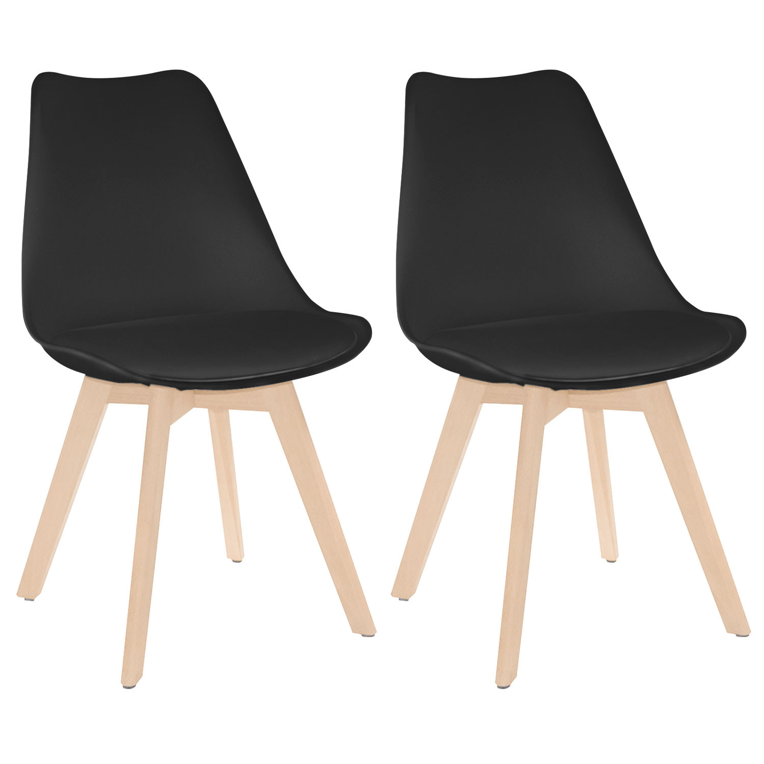 Pack 2 Sillas de Comedor Estilo Nórdico Daria 83x55x48cm Thinia Home Sillas de Comedor 1